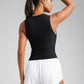 Cloudweight High Neck Ruched Tank Tops