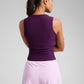 Cloudweight High Neck Ruched Tank Tops