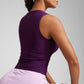Cloudweight High Neck Ruched Tank Tops