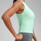 Cloudweight High Neck Ruched Tank Tops