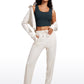 Ribbed Cropped Length Scoop Neck Tank
