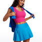 Ribbed Cropped Length Scoop Neck Tank
