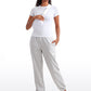 Ribbed Modal Crew Neck Short Sleeves