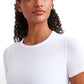 Ribbed Modal Crew Neck Short Sleeves