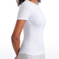 Ribbed Modal Crew Neck Short Sleeves