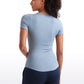 Ribbed Modal Crew Neck Short Sleeves