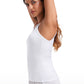 Ribbed Modal Waist Length Racerback Tanks