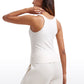 Ribbed Modal Waist Length Racerback Tanks