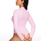 Butterluxe Mock Turtleneck Long Sleeve Bodysuits