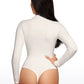 Butterluxe Mock Turtleneck Long Sleeve Bodysuits
