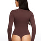 Butterluxe Mock Turtleneck Long Sleeve Bodysuits