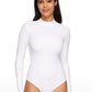 Butterluxe Mock Turtleneck Long Sleeve Bodysuits