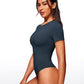 Cotton Crew Neck Short Sleeves Bodysuits