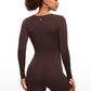 UltraSoft Scoop Neck Long Sleeve Romper