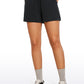 Stretch High-Rise Drawstring Shorts with Pockets 2.5"