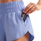 Feathery-Fit Soft Super High Waisted Dolphin Shorts Pocket 3''