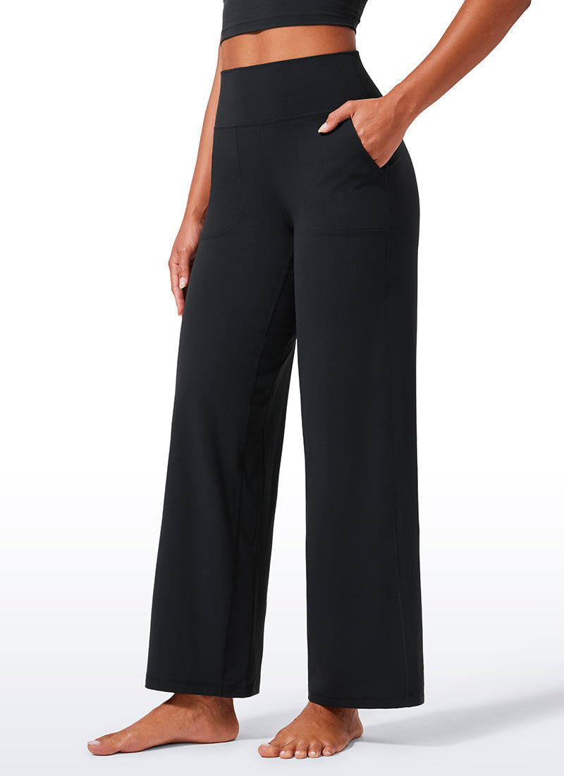 Butterlift® High Waisted Wide Leg Pants with Pockets 29"