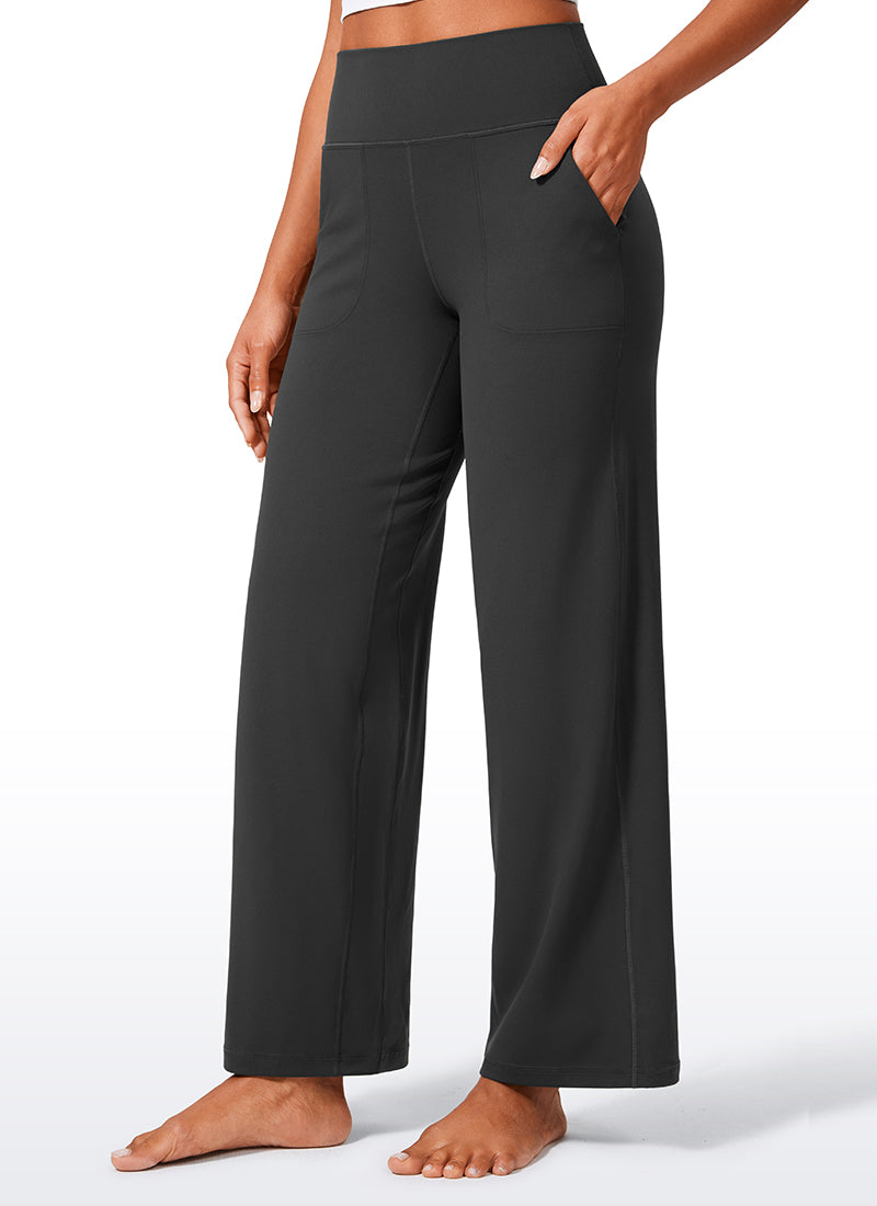 Butterlift® High Waisted Wide Leg Pants with Pockets 29"