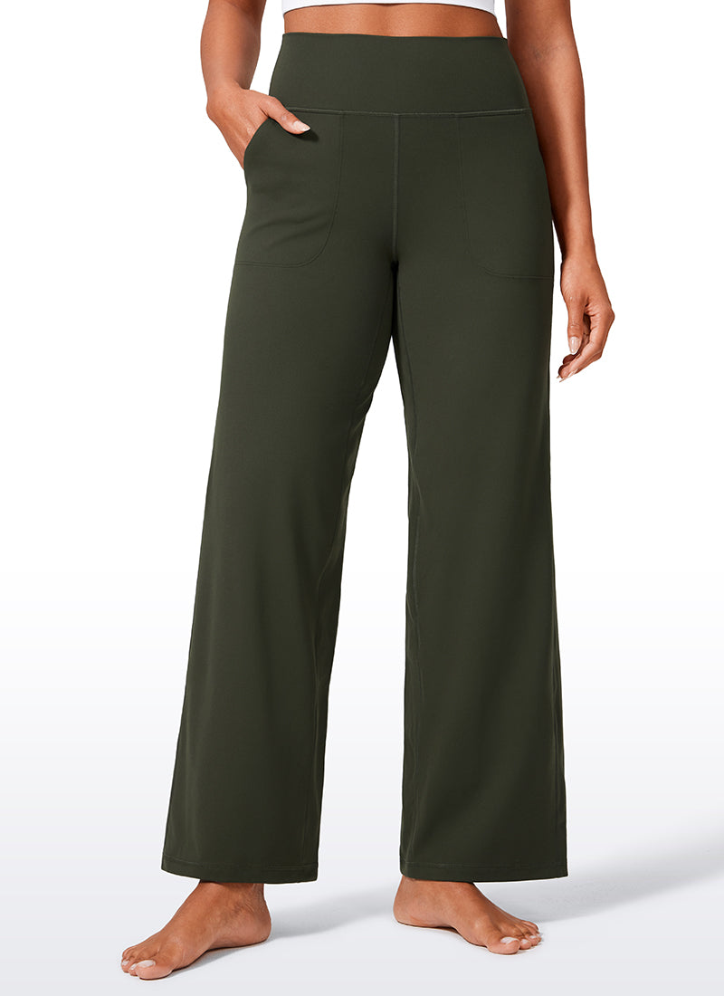 Butterlift® High Waisted Wide Leg Pants with Pockets 29"
