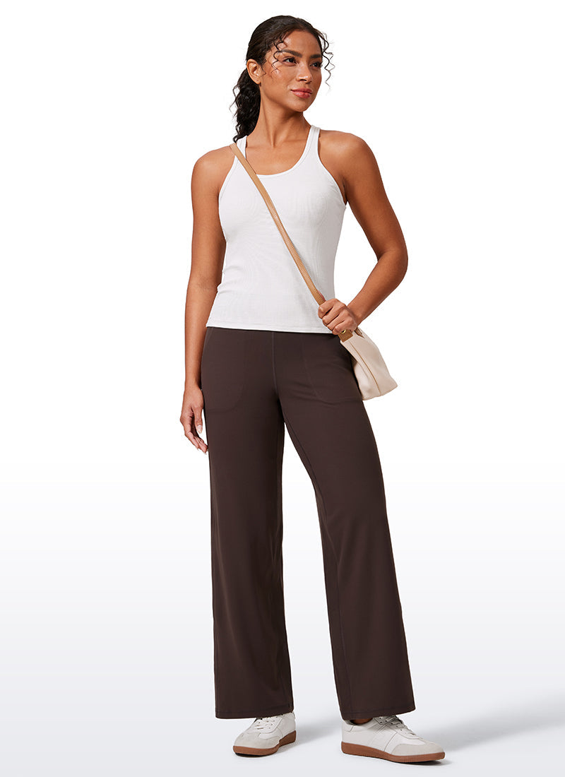 Butterlift® High Waisted Wide Leg Pants with Pockets 29"