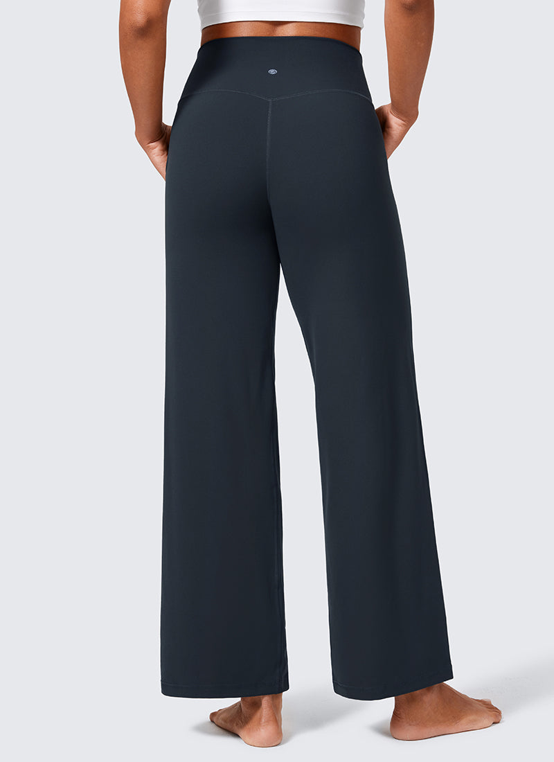 Butterlift® High Waisted Wide Leg Pants with Pockets 29"