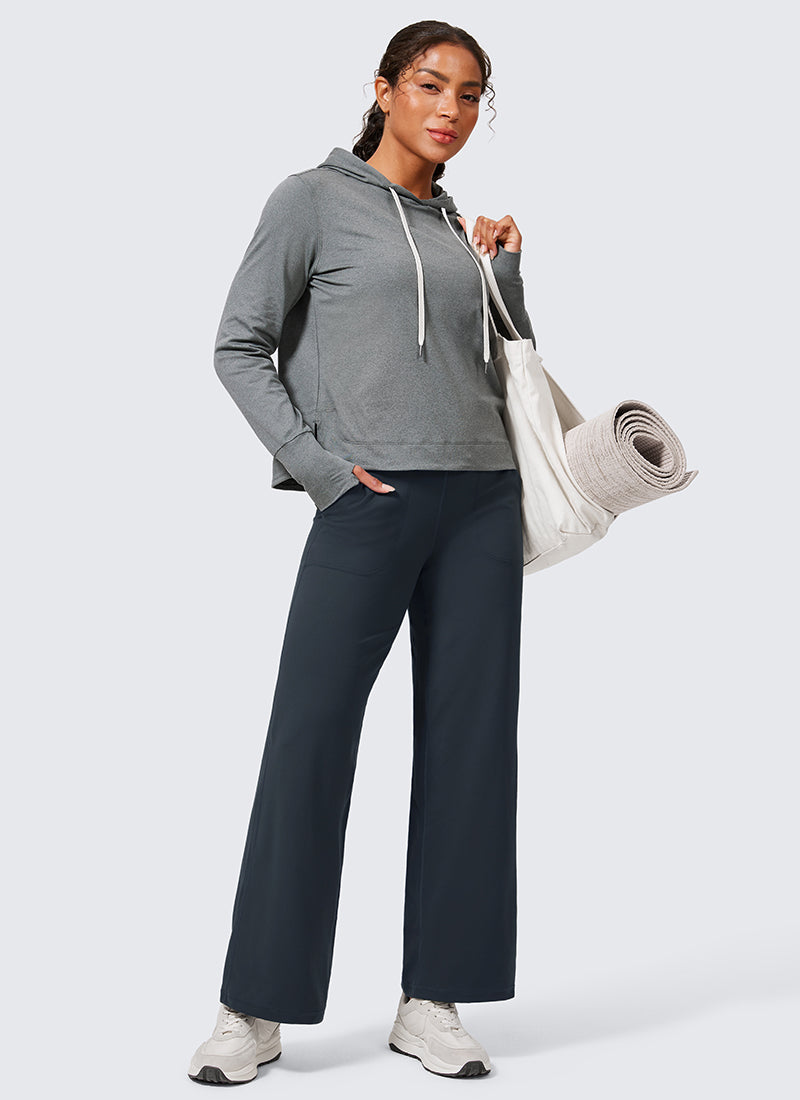 Butterlift® High Waisted Wide Leg Pants with Pockets 29"