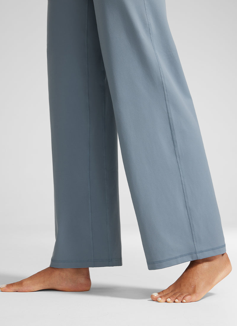 Butterlift High Waisted Wide Leg Pants with Pockets 31"