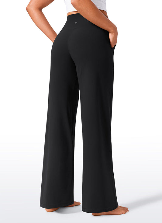 Butterlift® High Waisted Wide Leg Pants with Pockets 33"