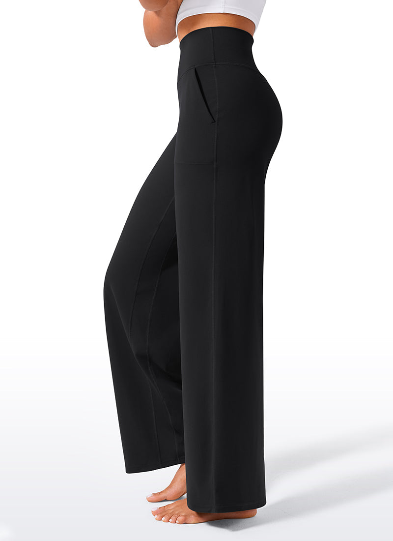 Butterlift® High Waisted Wide Leg Pants with Pockets 33"