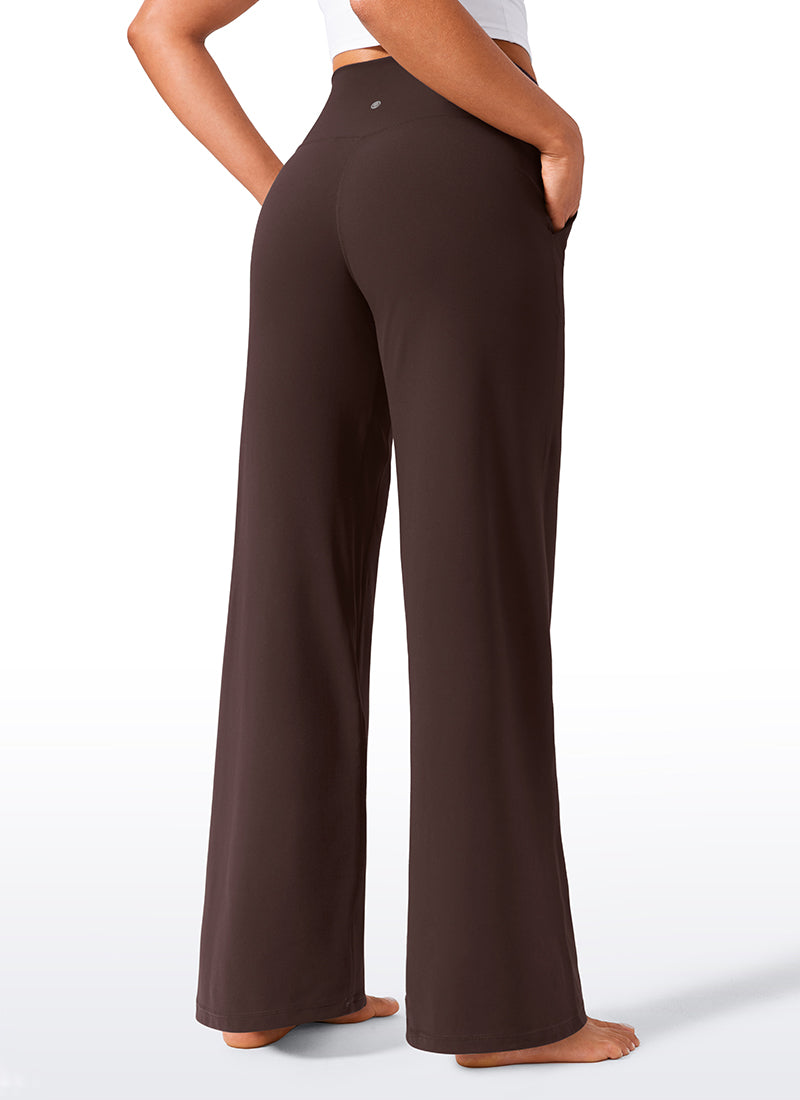Butterlift® High Waisted Wide Leg Pants with Pockets 33"