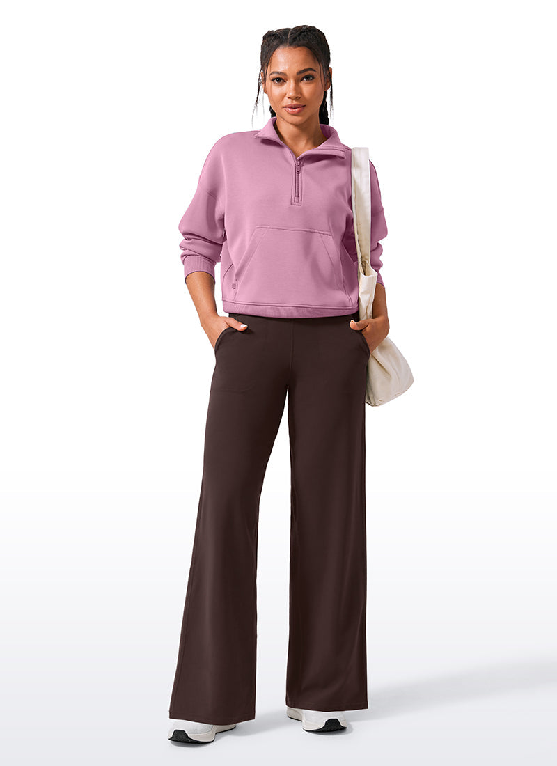 Butterlift® High Waisted Wide Leg Pants with Pockets 33"