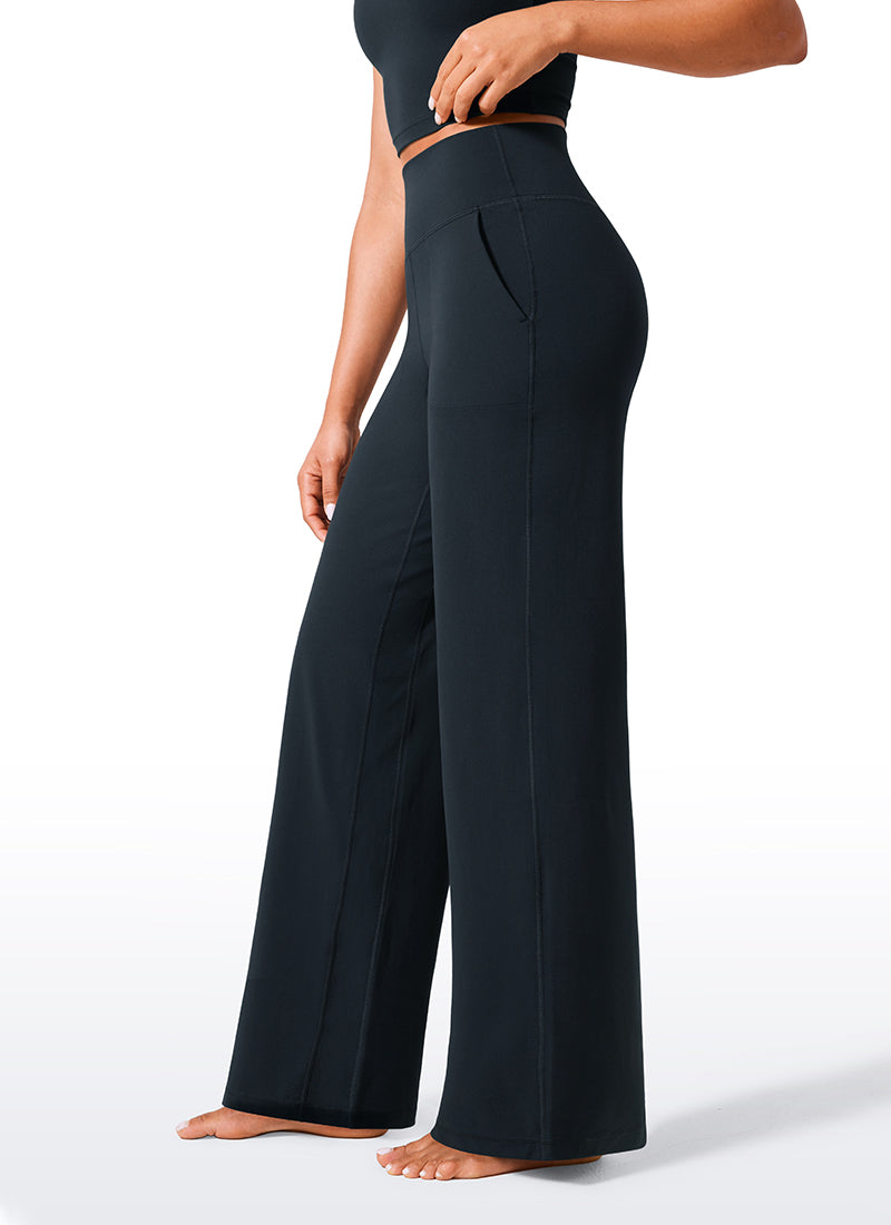 Butterlift® High Waisted Wide Leg Pants with Pockets 33"