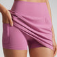 Butterlift High Waisted  A Line Golf Skirts with Side Pockets 15''