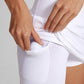 Butterlift High Waisted  A Line Golf Skirts with Side Pockets 15''