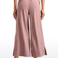 Feathery-Fit Soft Wide Leg High Waisted Capri Pants with Pockets 25''