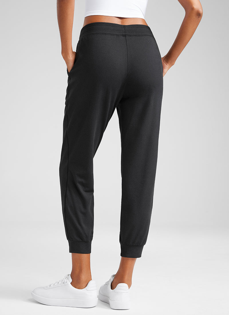 Soft Stretchy Capri Joggers 25'' with Pockets