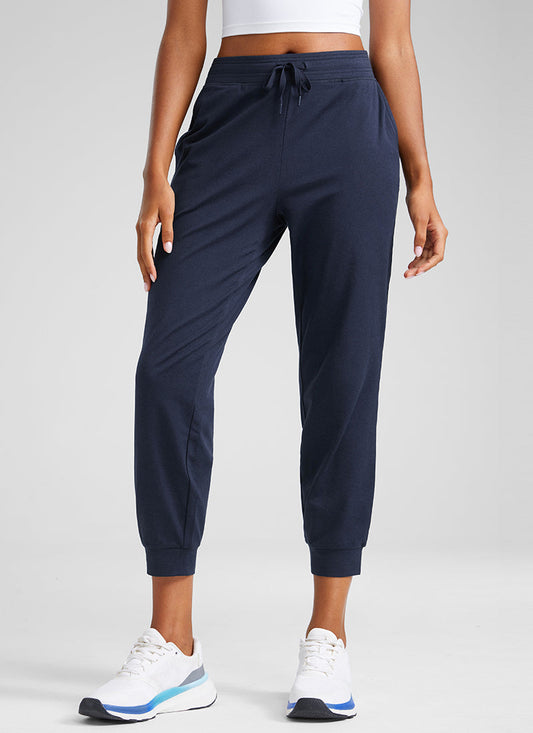 Soft Stretchy Capri Joggers 25'' with Pockets