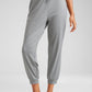 Soft Stretchy Capri Joggers 25'' with Pockets
