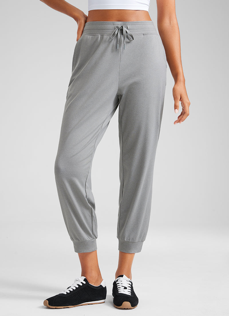 Soft Stretchy Capri Joggers 25'' with Pockets