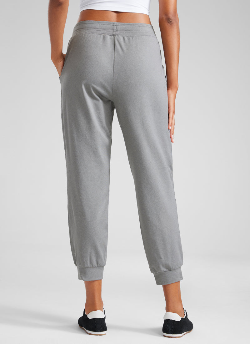Soft Stretchy Capri Joggers 25'' with Pockets