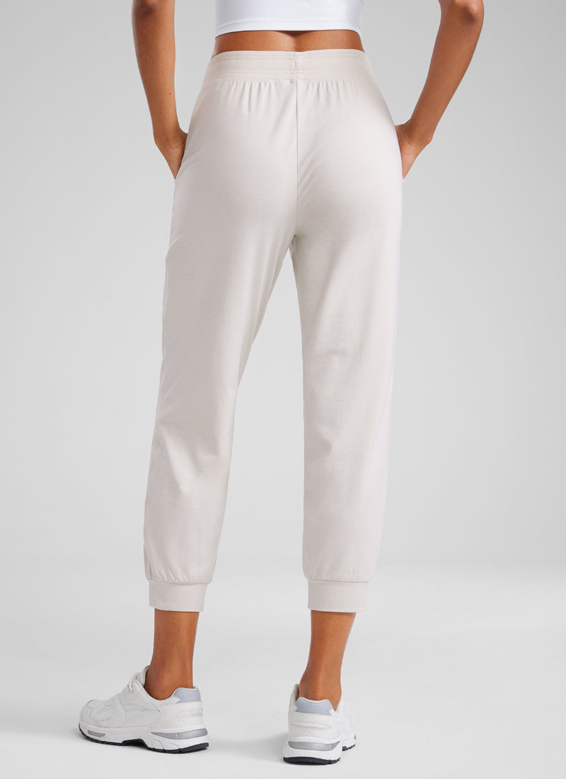 Soft Stretchy Capri Joggers 25'' with Pockets