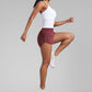 High Waisted Dolphin Shorts 3” With Zipper Pockets Liner