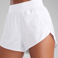 High Waisted Dolphin Shorts 3” With Zipper Pockets Liner