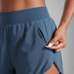 High Waisted Dolphin Shorts 3” With Zipper Pockets Liner