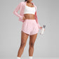 High Waisted Dolphin Shorts 3” With Zipper Pockets Liner