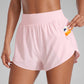 High Waisted Dolphin Shorts 3” With Zipper Pockets Liner