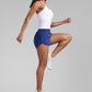 High Waisted Dolphin Shorts 3” With Zipper Pockets Liner