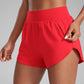 High Waisted Dolphin Shorts 3” With Zipper Pockets Liner