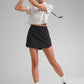 Feathery-Fit Soft High Waisted Dolphin Skirts with Zipper Pocket 14.5"
