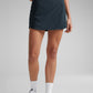 Feathery-Fit Soft High Waisted Dolphin Skirts with Zipper Pocket 14.5"